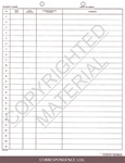 **DISCONTINUED** 27006  Correspondence Log Form - Steno Style